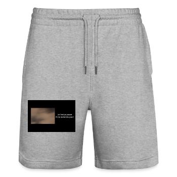 Streetwear LTP - Short de jogging bio TRAINER Stanley/Stella unisexe - gris chiné - Devant - Nik (191cm) & Marisol (170cm)