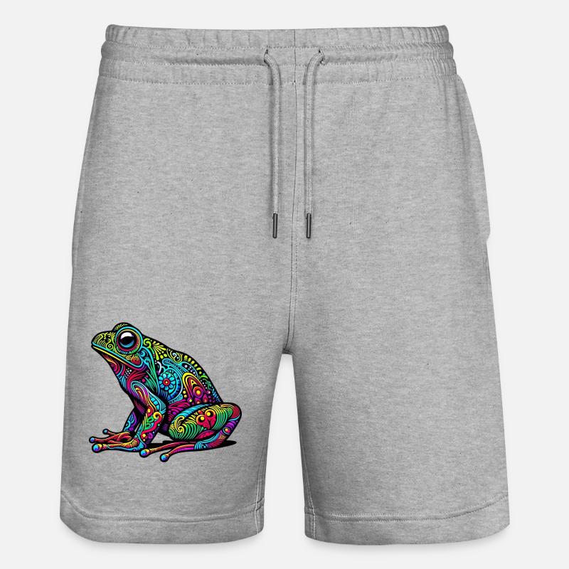Frosch - Stanley/Stella Unisex Bio Joggingshorts Trainer  - Grau meliert