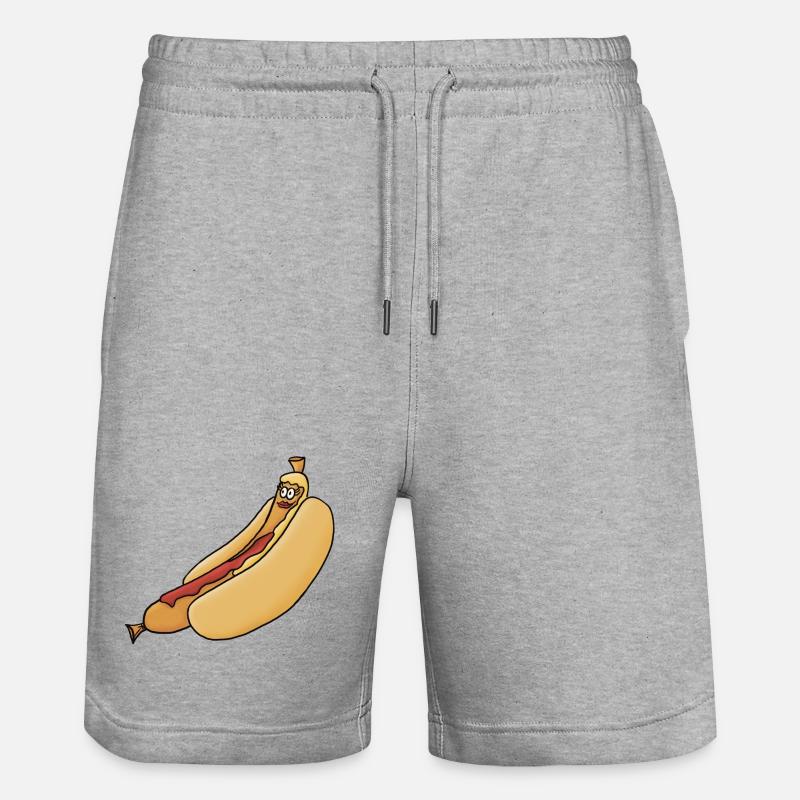 Bockwurst détendu en chignon - Short de jogging bio TRAINER Stanley/Stella unisexe - gris chiné