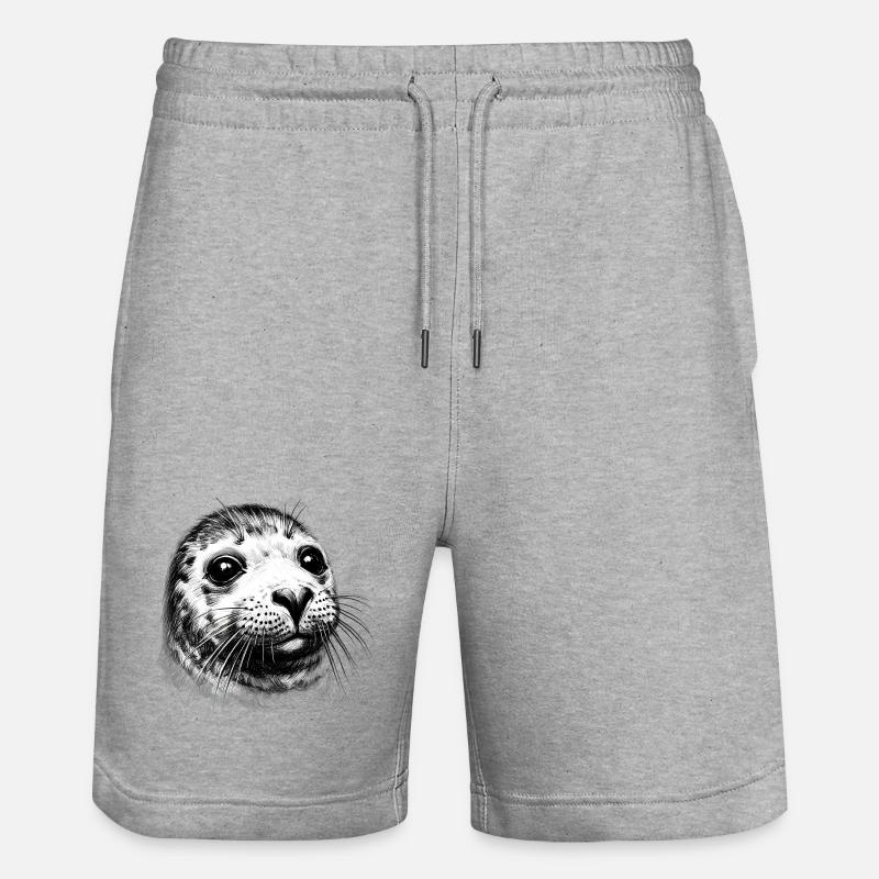 Phoque - Short de jogging bio TRAINER Stanley/Stella unisexe - gris chiné