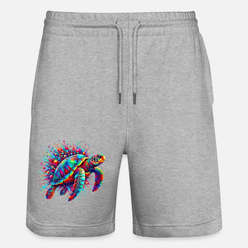 Tortue - Short de jogging bio TRAINER Stanley/Stella unisexe - gris chiné