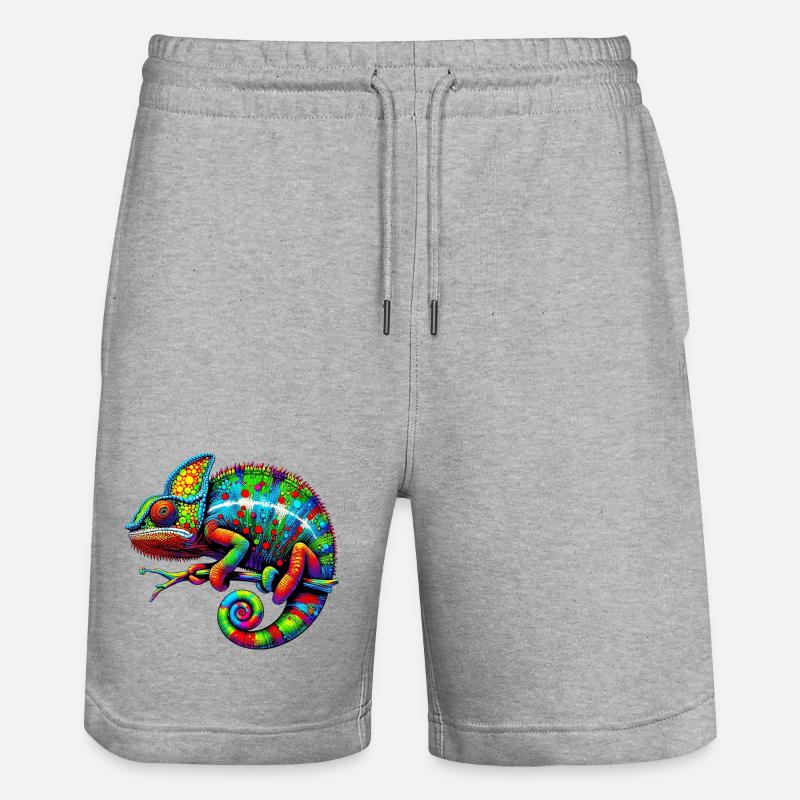 Caméléon - Short de jogging bio TRAINER Stanley/Stella unisexe - gris chiné