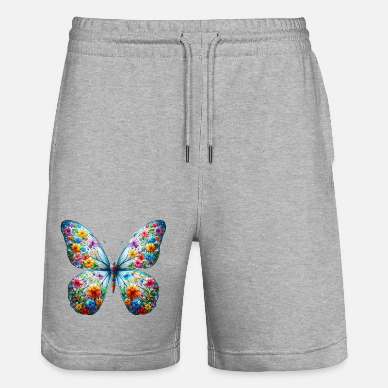 Papillon - Short de jogging bio TRAINER Stanley/Stella unisexe - gris chiné