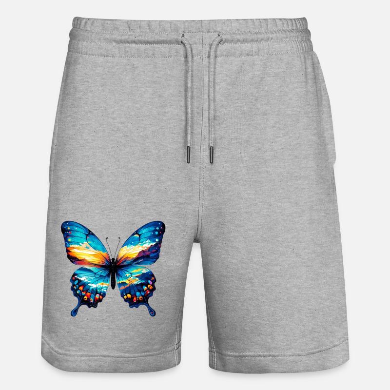 Papillon - Short de jogging bio TRAINER Stanley/Stella unisexe - gris chiné