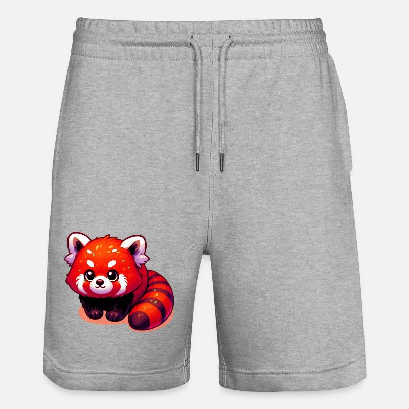 Petit panda - Short de jogging bio TRAINER Stanley/Stella unisexe - gris chiné