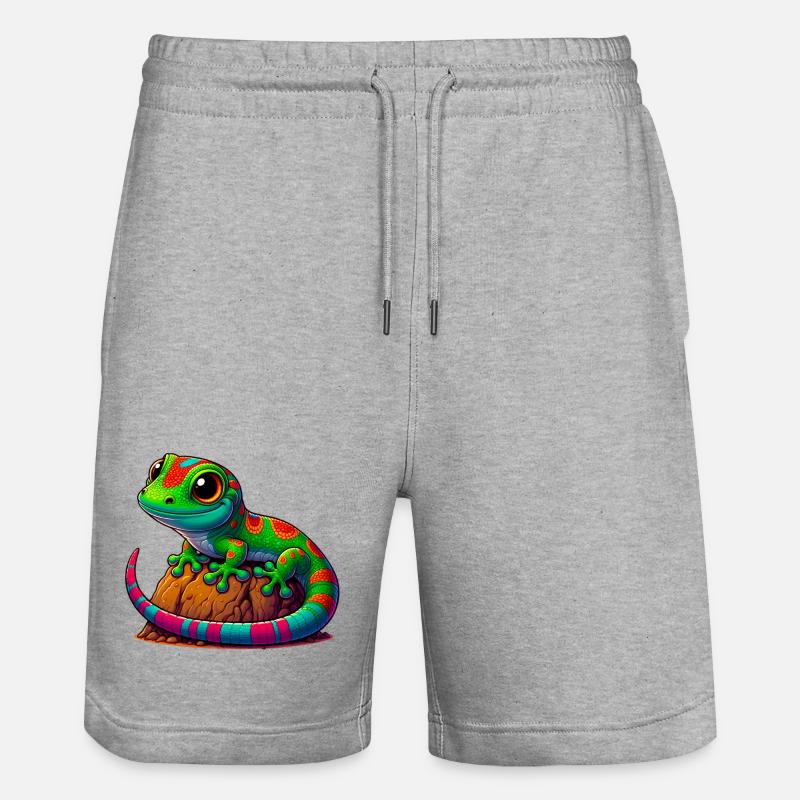 Gecko - Short de jogging bio TRAINER Stanley/Stella unisexe - gris chiné