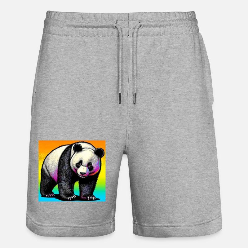 panda - Short de jogging bio TRAINER Stanley/Stella unisexe - gris chiné