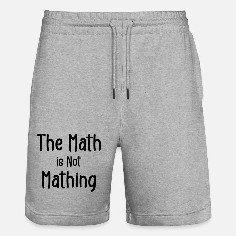 the math is not mathing - Short de jogging bio TRAINER Stanley/Stella unisexe - gris chiné