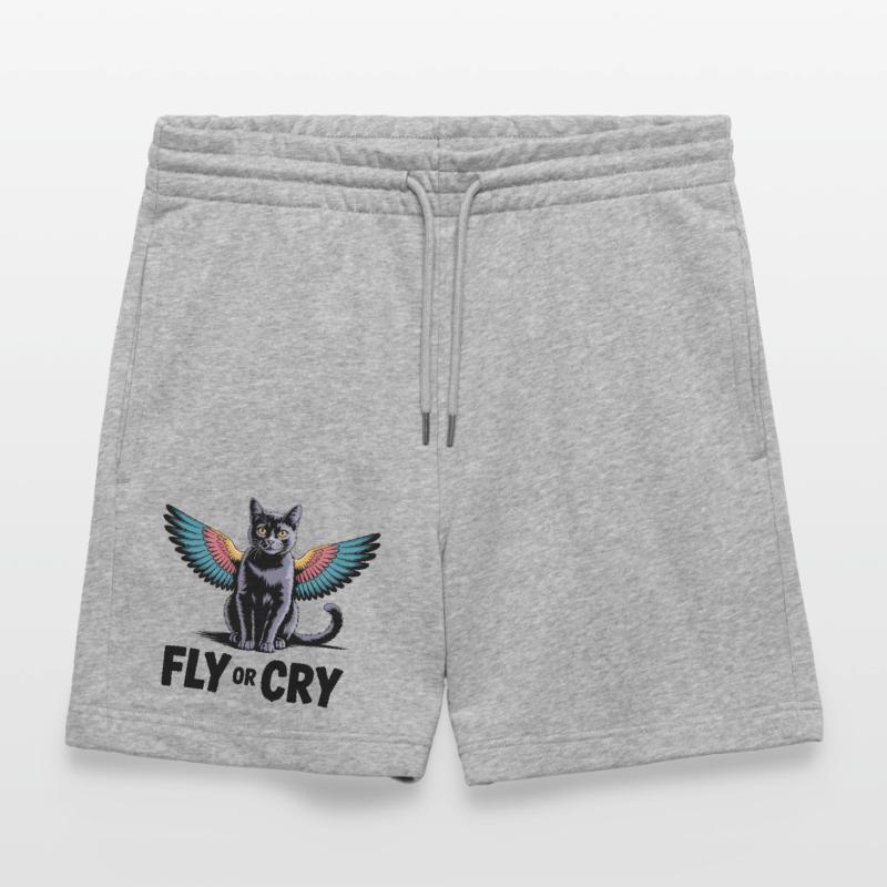 Fliege oder rufe Katze Stanley/Stella Unisex Bio Joggingshorts Trainer 