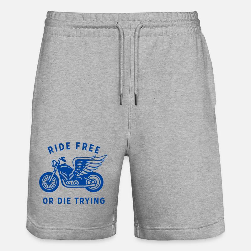 Balade à vélo ailée design gratuit - Short de jogging bio TRAINER Stanley/Stella unisexe - gris chiné