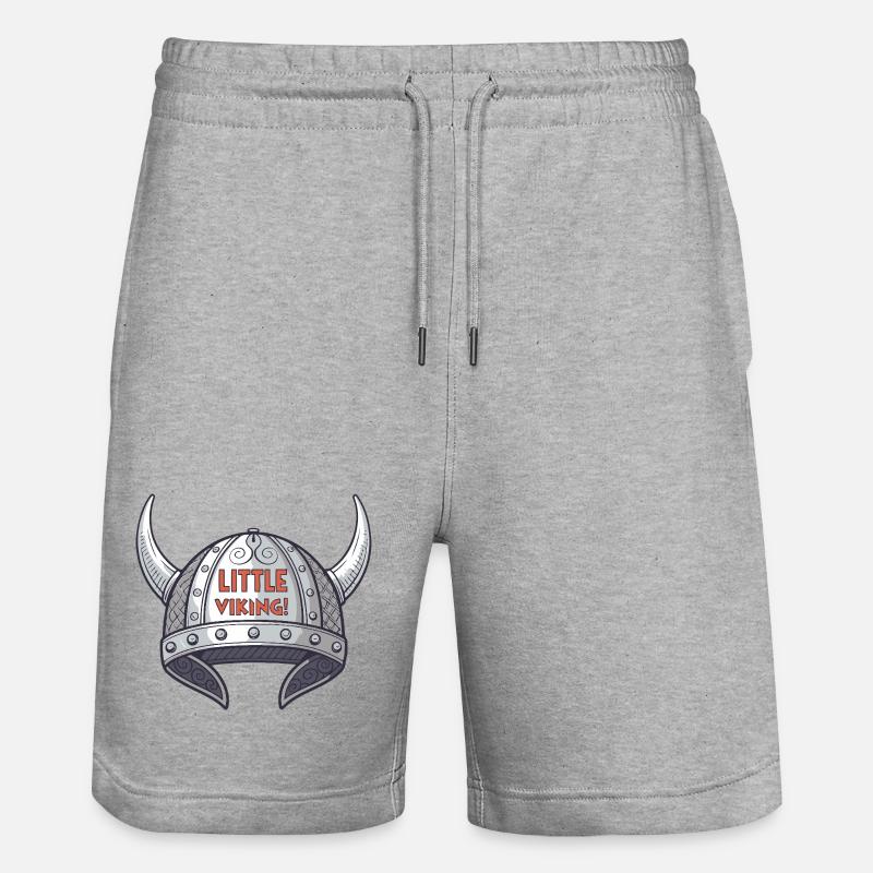 Petit Viking Casque - Short de jogging bio TRAINER Stanley/Stella unisexe - gris chiné