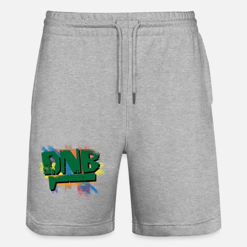 Explosion de graffitis DNB - Short de jogging bio TRAINER Stanley/Stella unisexe - gris chiné