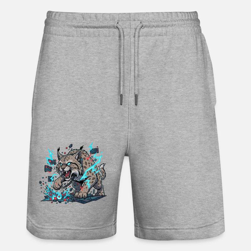 Cyber linx - Short de jogging bio TRAINER Stanley/Stella unisexe - gris chiné