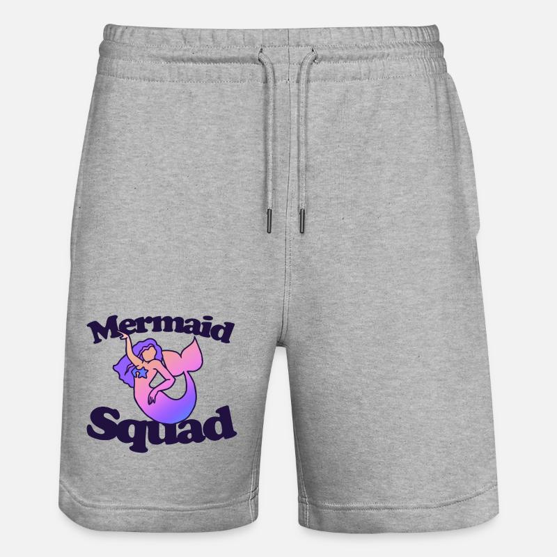 Gradient de l’Escouade des Sirènes - Short de jogging bio TRAINER Stanley/Stella unisexe - gris chiné
