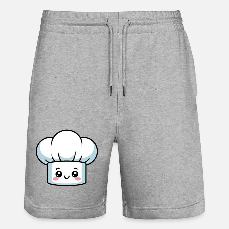 Fumetto del Cappuccio da Cucina del Cappello dello Chef - Pantaloncini da jogger ecologici unisex Trainer di Stanley/Stella - grigio melange