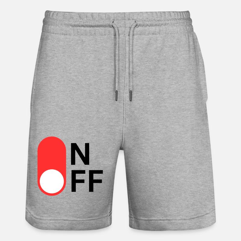 ON/OFF mode - Stanley/Stella Trainer Unisex Organic Jogging Shorts - heather grey