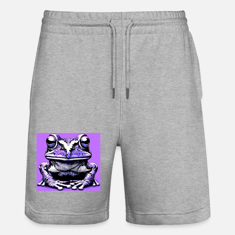grenouille - Short de jogging bio TRAINER Stanley/Stella unisexe - gris chiné