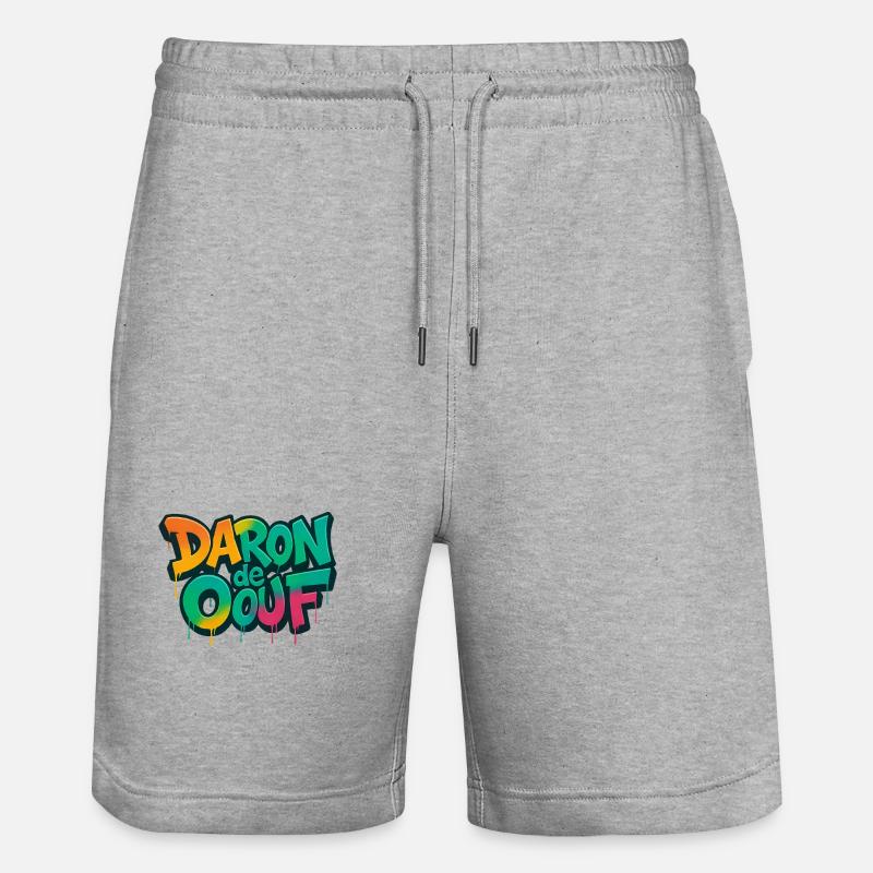 Daron de ouf - Short de jogging bio TRAINER Stanley/Stella unisexe - gris chiné