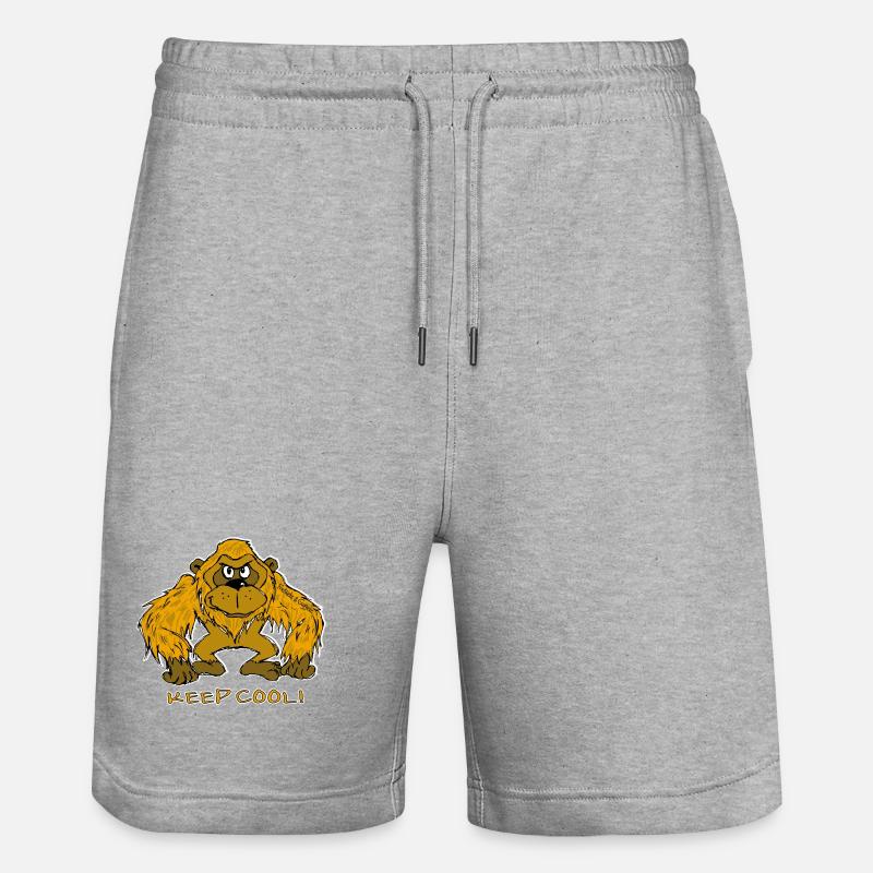 RESTEZ AU FRAIS ! - Short de jogging bio TRAINER Stanley/Stella unisexe - gris chiné