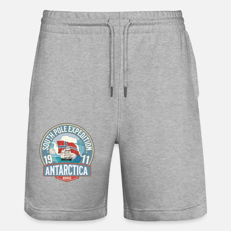 Antarctica south pole expedition - Short de jogging bio TRAINER Stanley/Stella unisexe - gris chiné