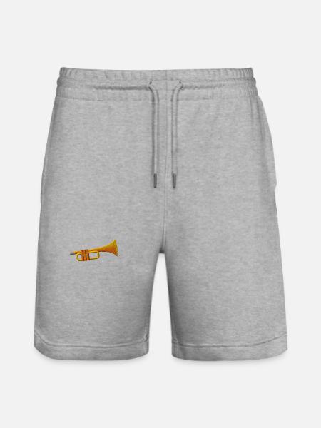 Trompet - Stanley/Stella Trainer økologisk unisex-løpeshorts - gråmelert