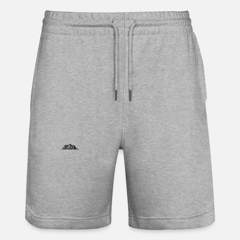 Montagnes - Short de jogging bio TRAINER Stanley/Stella unisexe - gris chiné