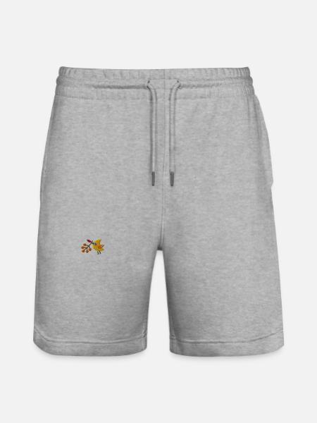 Berry bird - Stanley/Stella Trainer Unisex Organic Jogging Shorts - heather grey