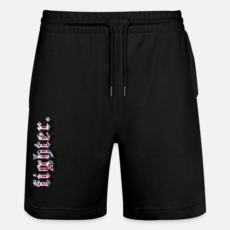 fighter. Great Britain - Stanley/Stella Trainer Unisex Organic Jogging Shorts - black
