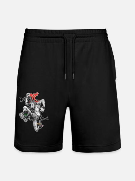 Punk 'n' roll - v1 - Stanley/Stella Trainer Unisex Organic Jogging Shorts - black