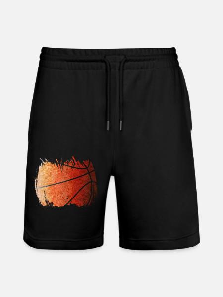 Basketball Basketball Player - Stanley/Stella Trainer Unisex Organic Jogging Shorts - black