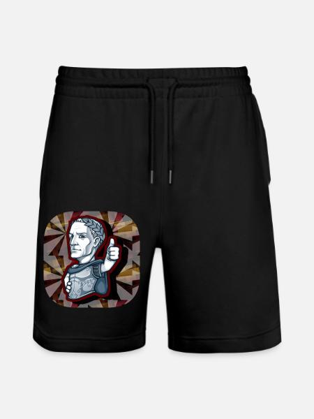 Romans/Rome/Italy - Stanley/Stella Trainer Unisex Organic Jogging Shorts - black