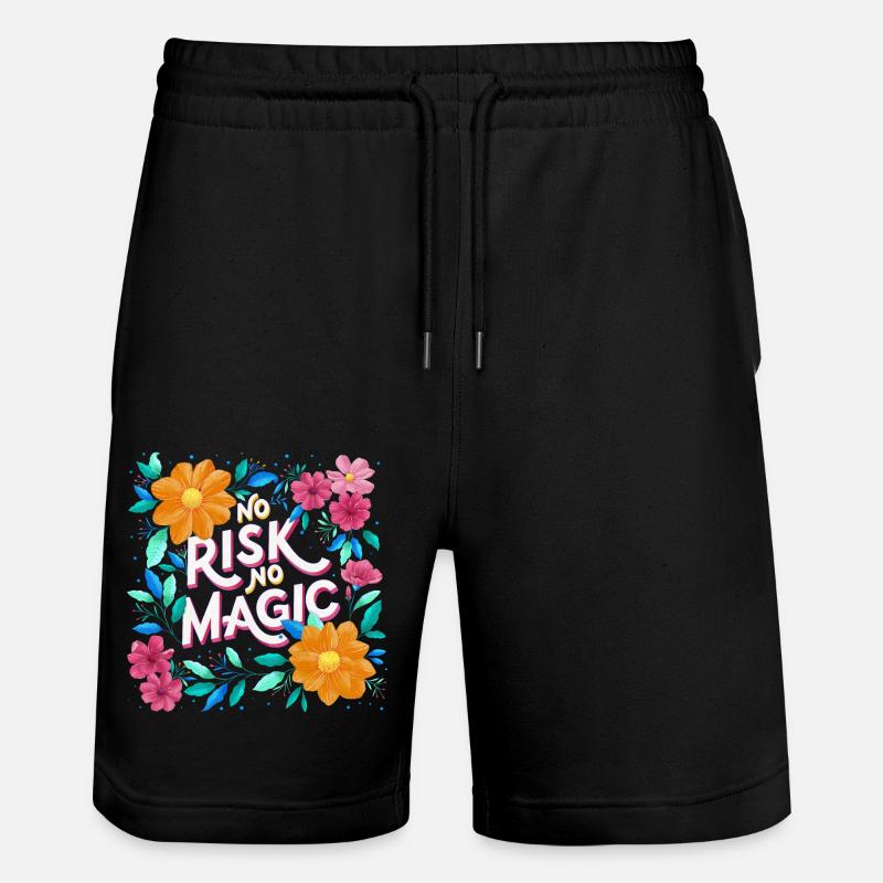 Magie et fleurs - Short de jogging bio TRAINER Stanley/Stella unisexe - noir