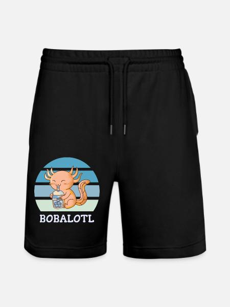 Boba Bubble Tea Axolotl Bobalotl - Short de jogging bio TRAINER Stanley/Stella unisexe - noir