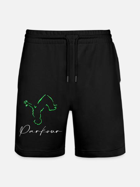 Parkour - Short de jogging bio TRAINER Stanley/Stella unisexe - noir