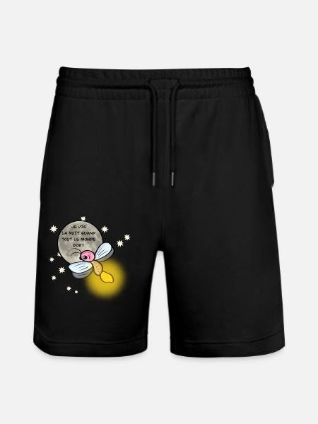 Je vis la nuit - Short de jogging bio TRAINER Stanley/Stella unisexe - noir