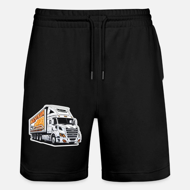 Sattelzugmaschine - Stanley/Stella Unisex Bio Joggingshorts Trainer  - Schwarz