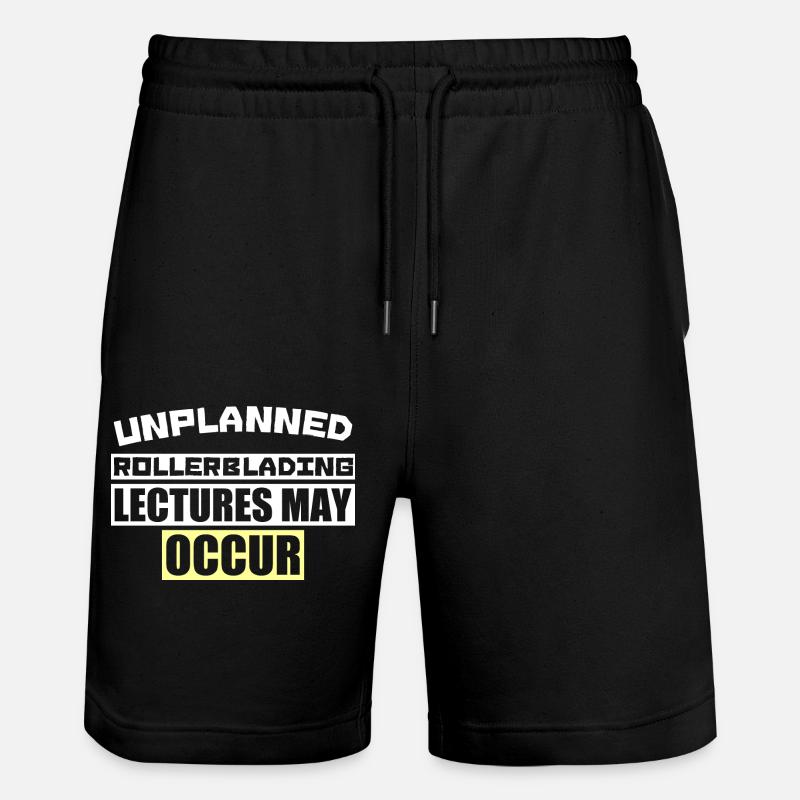 UNPLANNED ROLLERBLADING LECTURES MAY OCCUR - Stanley/Stella Unisex Bio Joggingshorts Trainer  - Schwarz