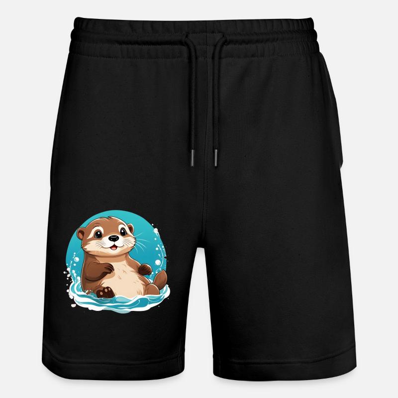Loutre - Short de jogging bio TRAINER Stanley/Stella unisexe - noir