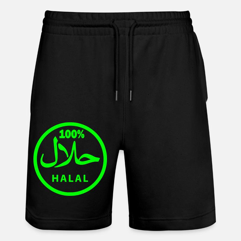 Halal - Short de jogging bio TRAINER Stanley/Stella unisexe - noir