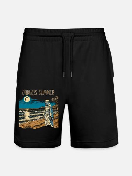 Endless Summer - Stanley/Stella Trainer Unisex Organic Jogging Shorts - black