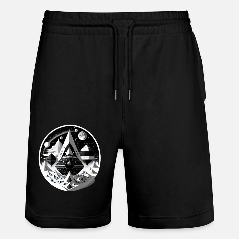 Cité de l’espace 04 - Short de jogging bio TRAINER Stanley/Stella unisexe - noir