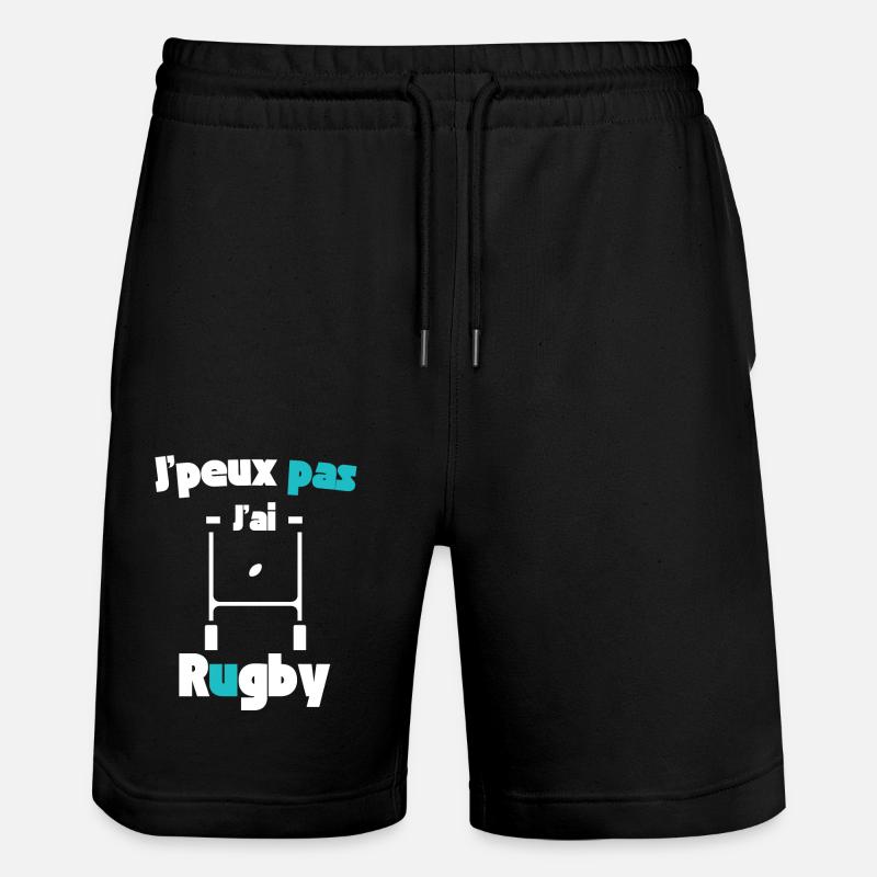 J'peux pas j'ai rugby - Short de jogging bio TRAINER Stanley/Stella unisexe - noir