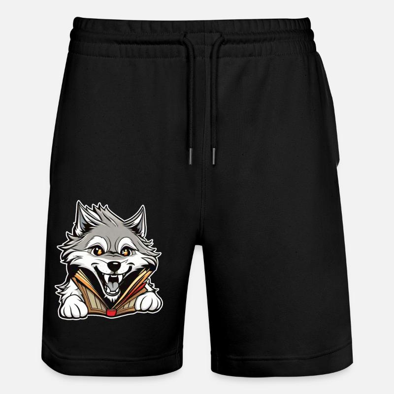 Loup mignon - Short de jogging bio TRAINER Stanley/Stella unisexe - noir