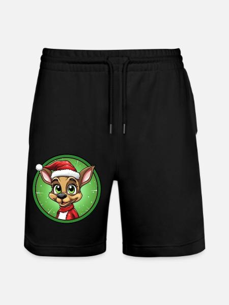 Ant Christmas - Stanley/Stella Trainer Unisex Organic Jogging Shorts - black