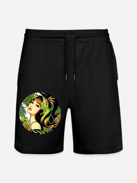 Femme Moderne Tropicale - Short de jogging bio TRAINER Stanley/Stella unisexe - noir