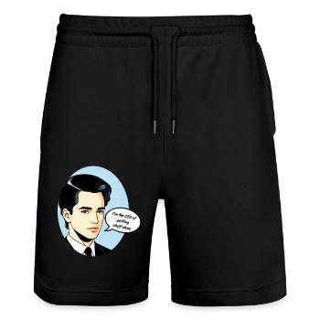 I'm the CEO of getting stuff done - Stanley/Stella Trainer Unisex Organic Jogging Shorts - black - Front - Nik (191cm) & Marisol (170cm)