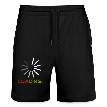 Chargement - Short de jogging bio TRAINER Stanley/Stella unisexe - noir - Devant - Nik (191cm) & Marisol (170cm)
