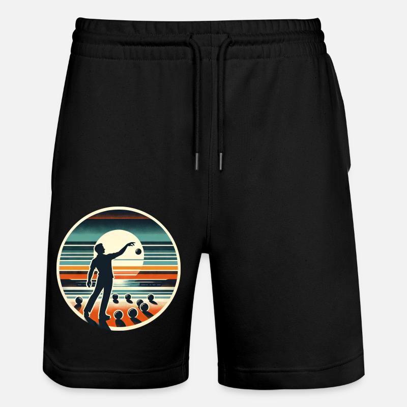 Boule Petanque - Stanley/Stella Unisex Bio Joggingshorts Trainer  - Schwarz