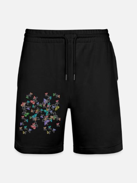 Vlinders, Gevoelens, Emotie, Pijn, Depressie - Stanley/Stella uniseks bio-joggingshorts Mover  - zwart