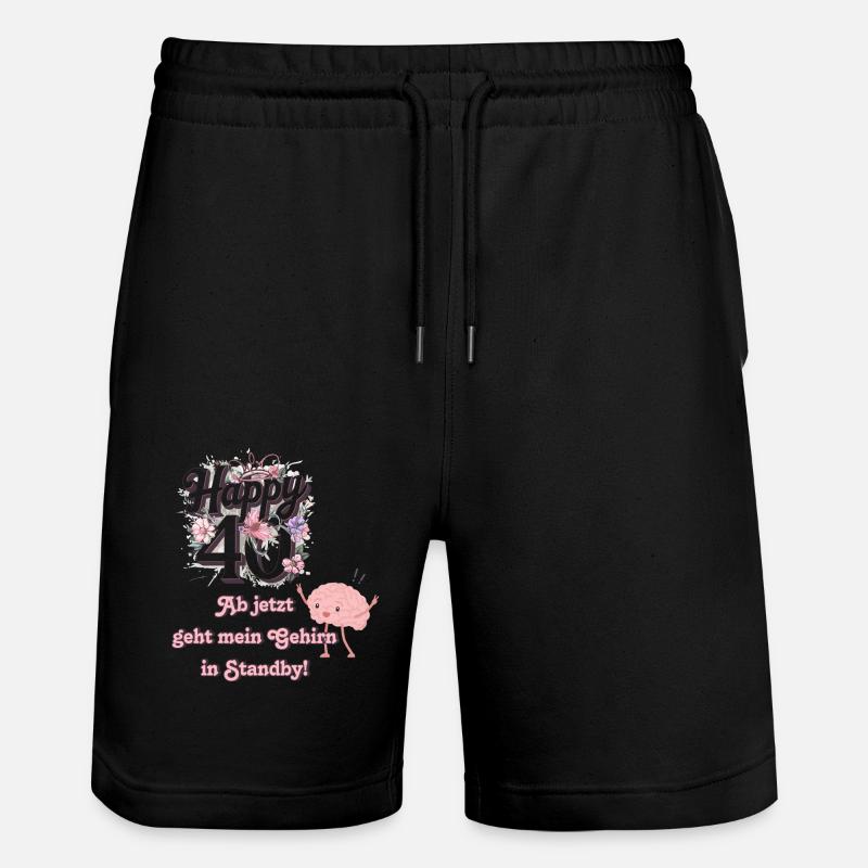 40e anniversaire - Short de jogging bio TRAINER Stanley/Stella unisexe - noir